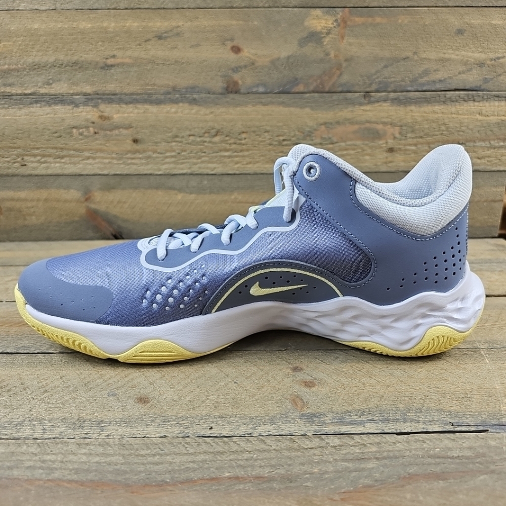 NEW Nike Fly.By Mid 3 Men's Basketball Shoes Ashen Slate/Grey/White/Citron Tint - Picture 7 of 10